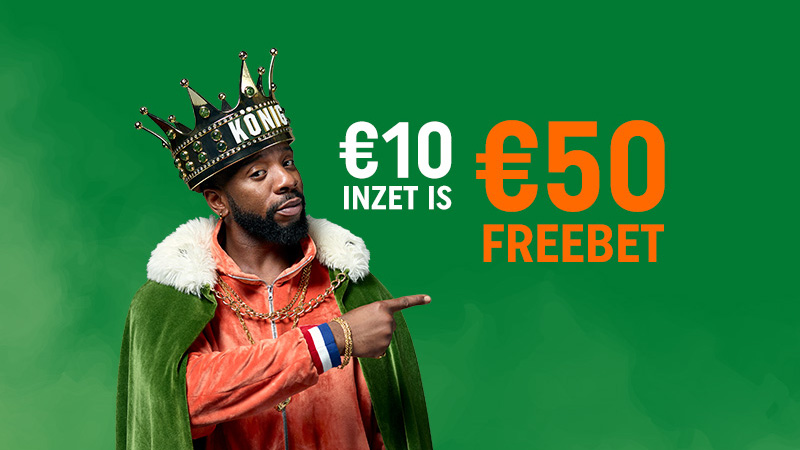 €10 inzet is €50 freebet