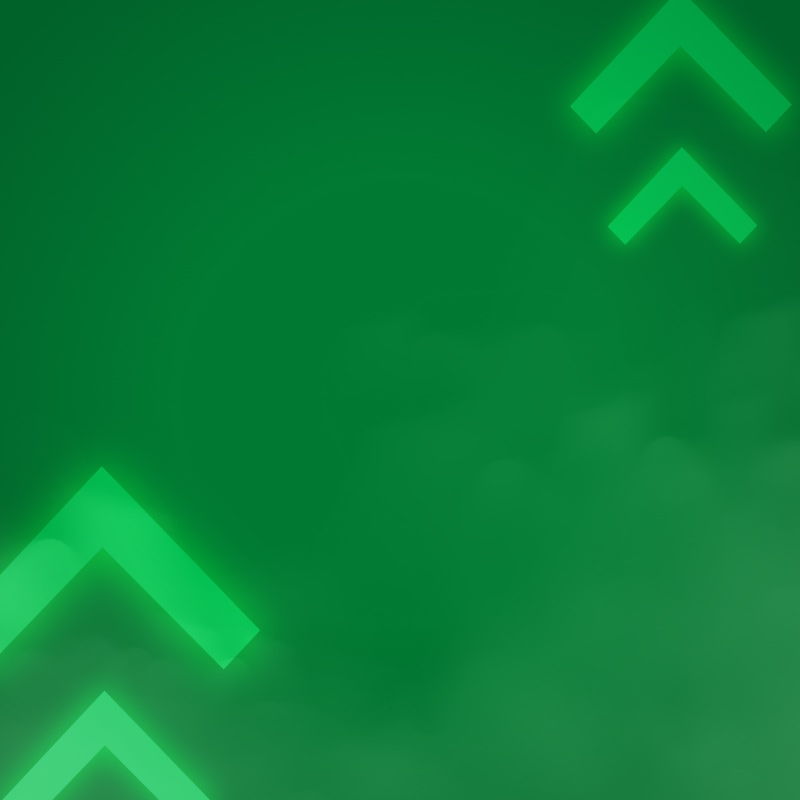 Groene achtergrond met pijlen omhoog