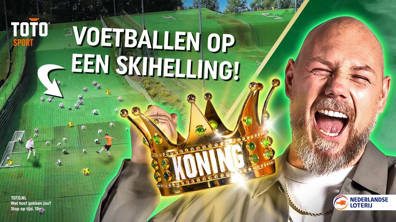 TOTO WedStrijd aflevering 1 Voetballen op een skihelling