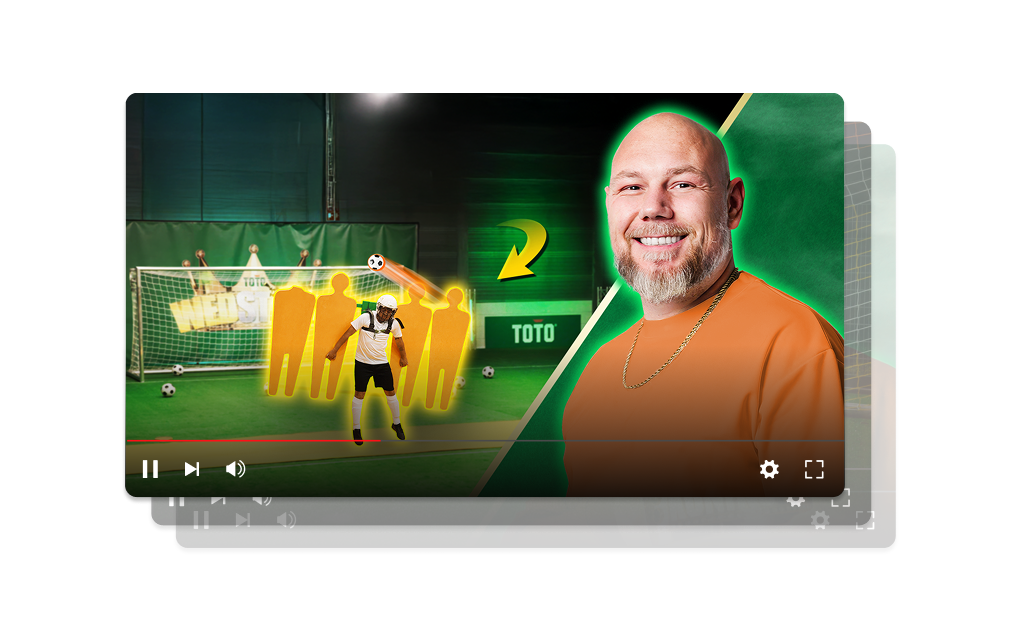 TOTO Wedstrijd met interactieve voetbaltraining