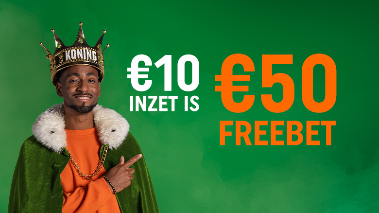 Bet €10 is €50 freebet