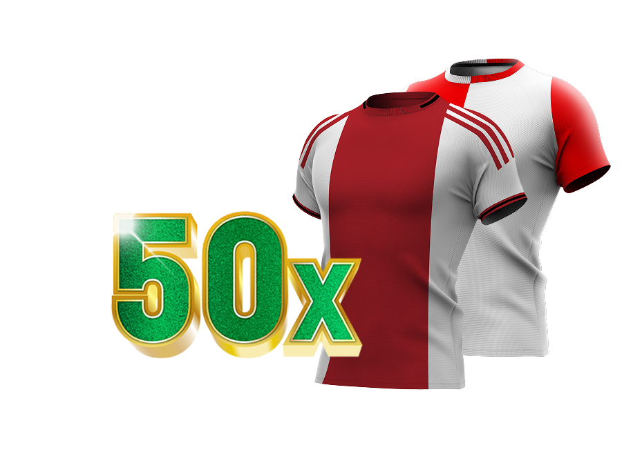 Win 50x tekst met TOTO sportshirts van Ajax en Feyenoord
