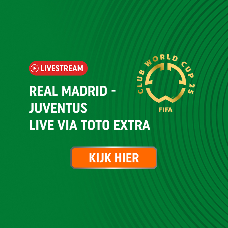 Livestream van de wedstrijd Real Madrid tegen Juventus via TOTO Extra
