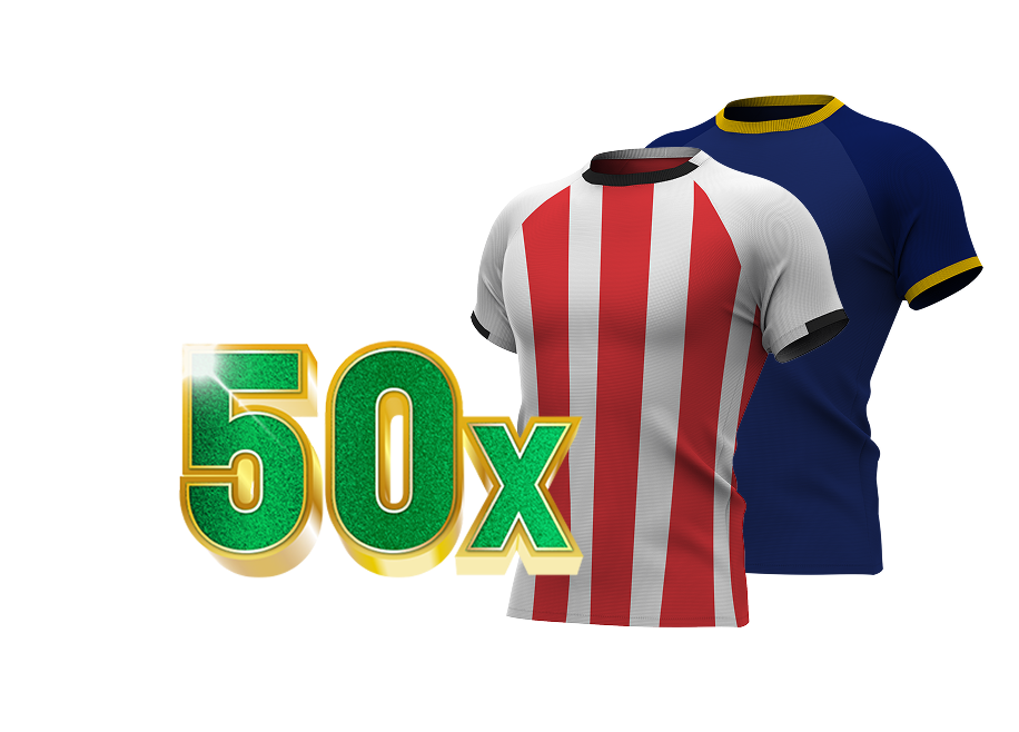 50x TOTO Sport voetbalshirts van PSV en Atletico Madrid