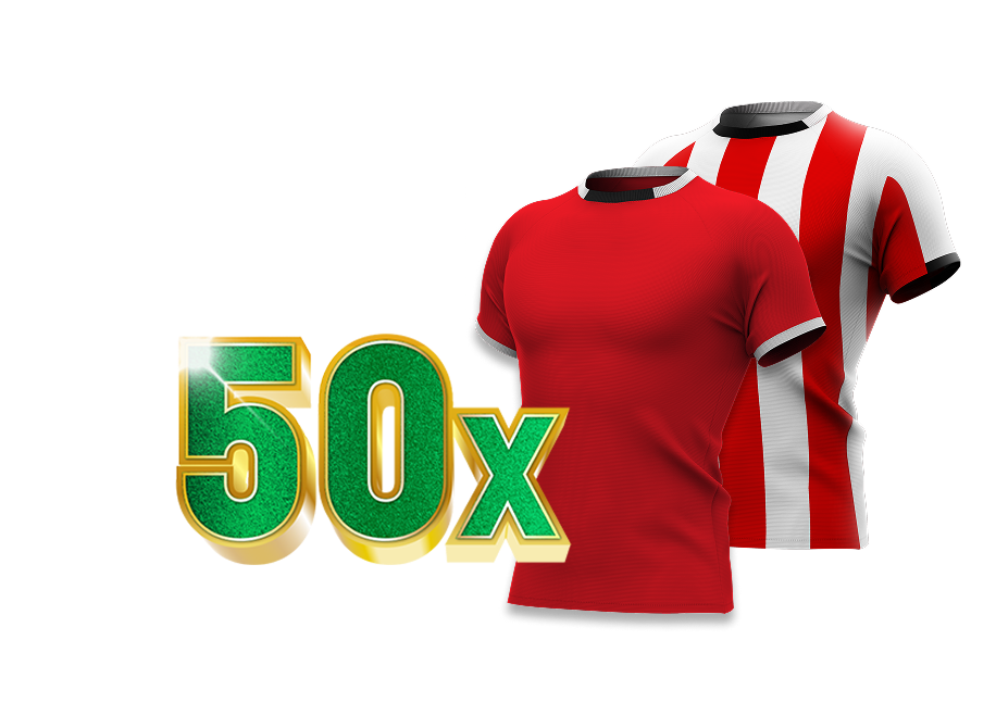 50x met shirts van AZ en PSV