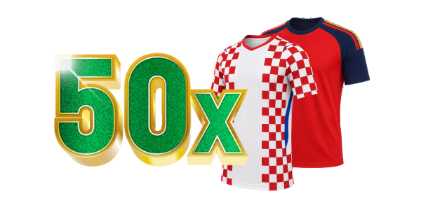 50x voetbalshirts promotie TOTO