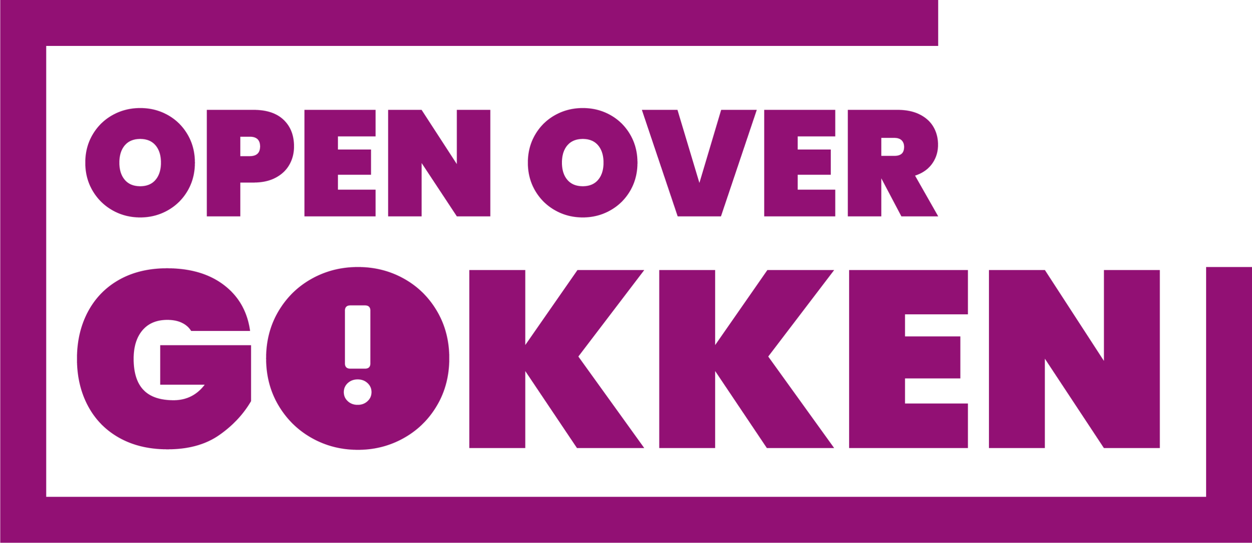 Het logo van Open over Gokken