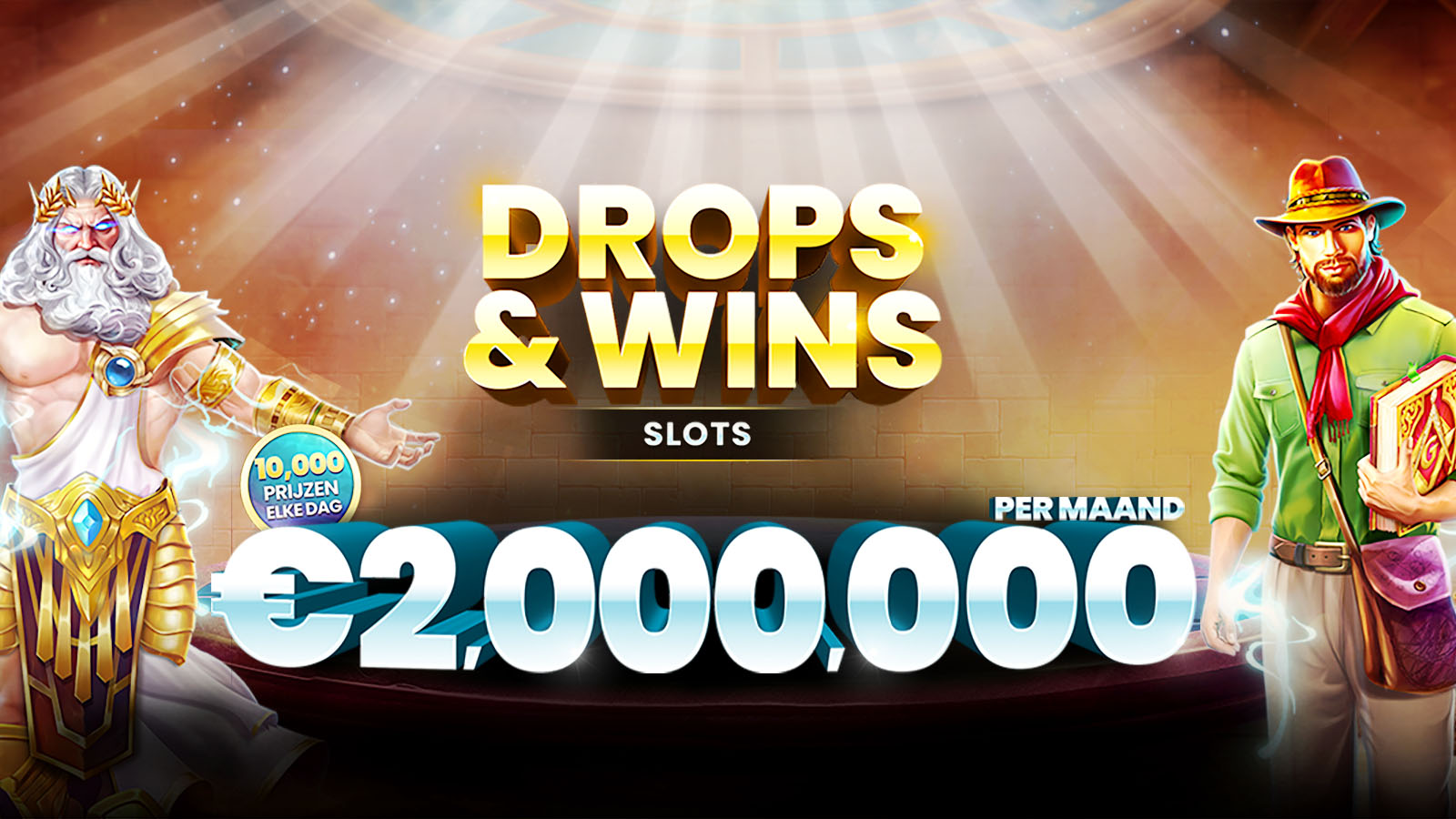 Drops & Wins maandelijkse prijs €2.000.000