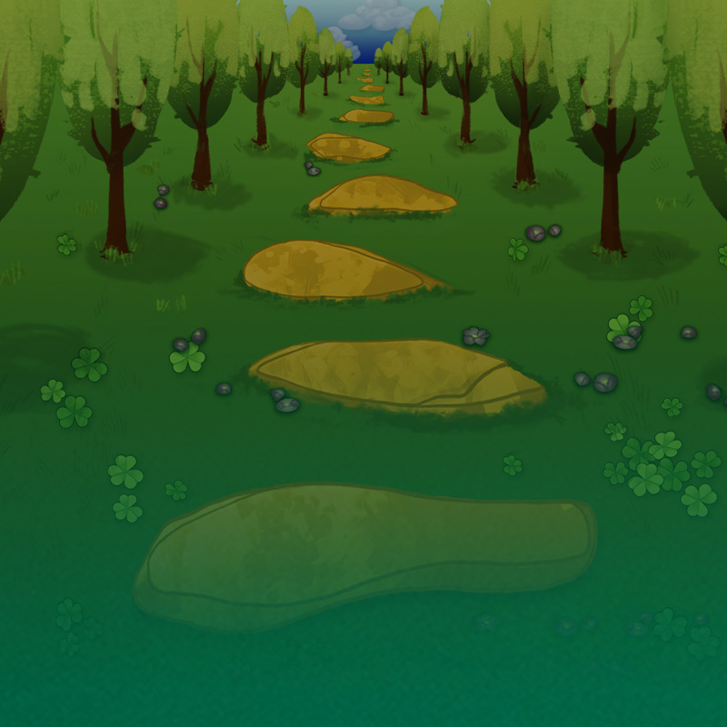 De achtergrond van het spel Huff n' Puff