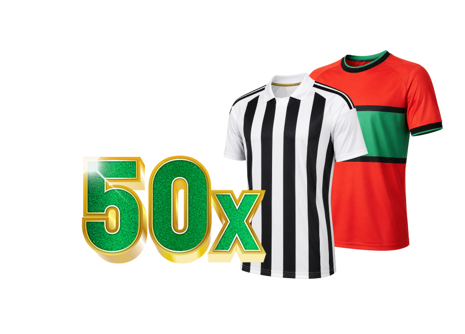 50x voetbalshirts